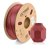 CCTREE PETG Filament 1.75mm, Glow in The Dark 3D Printing Filament, 1kg Spool(2.2lbs),Filament d'impression 3D à haute résistance, convient à la plupart des imprimantes 3D, Galaxy RED