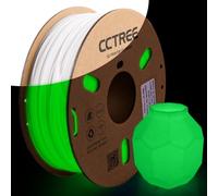 CCTREE PETG Filament 1.75mm, Glow in The Dark 3D Printing Filament, 1kg Spool(2.2lbs), Filament d'impression 3D à haute ténacité, convient à la plupart des imprimantes 3D, vert fluo