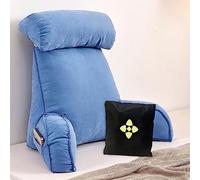 CCTSA Coussin de Lecture avec accoudoirs,Oreiller de Lecture pour Lit Adulte,Coussin Support Lombaire avec Traversin Amovible,Oreiller de Dossier de Lit/Coussin Dos Lits pour Travailler,Lire,et Jouer