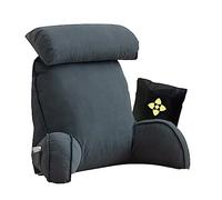 Oreiller de Lecture en Mousse à Mémoire de Forme,Extra-Large Coussin de Lecture avec Cou Amovible,Coussin Lombaire Lit avec Bras,Coussin Dossier Canapé pour Jouer,Lire,Regarder la Television