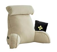 Oreiller de Lecture en Mousse à Mémoire de Forme,Extra-Large Coussin de Lecture avec Cou Amovible,Coussin Lombaire Lit avec Bras,Coussin Dossier Canapé pour Jouer,Lire,Regarder la Television