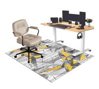 CCTSA Tapis de Chaise pour Moquette et Parquet, Tapis de Protection de Sol, Tapis Chaise Gaming Antidérapant, Tapis protège-Sol pour Chaise de Bureau, Tapis Gaming Sol pour Sols durs 70 x 100 cm