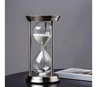 CCTSA Verre Sablier Laiton Métal Sablier Sablier Bronze Sable Horloge Souvenir Créatif Unique Cadeau Sablier Minuterie Décoration Maison Cuisine 60 Minutes