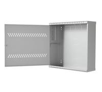 CCTV Armoire Murale 3U + 4U 19 Pouces 180 mm | Baie Informatique en Acier | Bureau Informatique, NVR, Boîtier pour Caméra de Vidéosurveillance, Dimensions compactes, Réglable, Gris