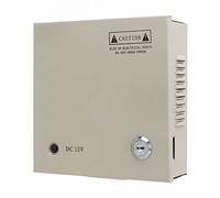 CCTV Power Box 12V 4 Canal 5a Boîte à Fusibles Metal Boîte AC Bouch, Vol de Pluie Prévention des Chocs électriques, évents de Dissipation de Chaleur, de la sécurité