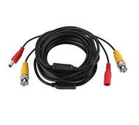CCTV Vidéo cable, Cable de Video pour système de surveillance de caméra DVR Surveillance, connecteur CC 2.1mm (5M, 10M, 15M, 20M) [5M] Câbles d'alimentation