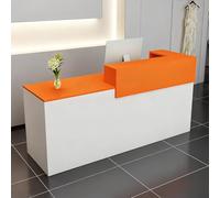 CCUKTFN Comptoir Caisse, Accueil avec Tiroir Verrouillable étagères Ouvertes, Largeur 100-240 cm, Moderne pour Salon Bureau Boutique