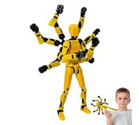 ccuzs Action Robot Figure - Full Body Cartoon Robot Poseable Action Toy | Movable Joint Model Collectible Desk Decor Display Figurine for Desktop, Office, Home, Table Shelf Or Room Decoration Use
