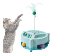 ccuzs Adorable Design Cat Feeder Bowl, Interactive Cat Feeder, Slow Feeder Bowl for Cats, Indoor Cat Feeding Toy for Pet Home, Indoor, Outdoor, Living Room, Bed Room, Pink, Green Color