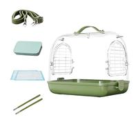 ccuzs Bird Carrier, Transparent Pet Backpack, Breathable Birds Transport Bag, Cockatiel Travel Accessories for Conures, Parakeet, Lovebirds (Product Size: About 10.83x8.66x9.45 inches)
