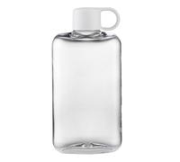 ccuzs Bouteilles d'eau - Récipient plat portable étanche de 500 ml | Petite bouteille d'eau transparente pour jus, café, boisson, camping, extérieur, intérieur, plage, voyage, voiture ou pique-nique