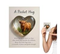 ccuzs Cartes Inspirantes Contenant Des Citations | Cartes Postales De Gentillesse À Motif De Vache, De Vœux Artistiques - Pour Femmes Hommes Filles Adolescents Étudiants Amis Et Famille