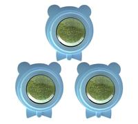 ccuzs Catnip Ball Toy, Silvervine Rotating Treat, Stick Wall, Teeth Cleaning, Lick-Safe Design, Indoor Cat Entertainment, Perfect for Kittens and Adult Cats5.5X 4.5x4.7cm Green Blue