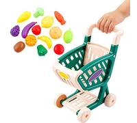 ccuzs Chariot de Courses Jouet Caddie de Supermarché Jouet Enfant | Chariot pour jouer pour garçons d'âge préscolaire anniversaire fêtes salle de jeux salon chambre