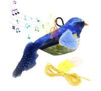ccuzs Chirping Bird Cat Chew Toy, Interactive Sound Toy for Cats, Simulated Plush Kitten Plaything, Bite-Resistant Stress Relief Toys for Indoor Pets, 11 x 5 x 4 cm 25 g multicolore