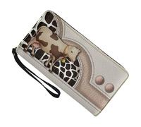 ccuzs Cow Print Wallet, Mignon Women Wallet, Stylish Money Purse, Soft Card Holders with Stylish Design, Multiple Card Holders for Ladies and Girls Who Love Trendy Accessories, A, riferimento