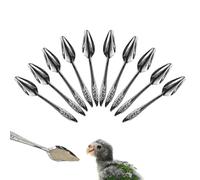 ccuzs Cuillère à Nourrir pour Oiseaux,10 Cuillères à Médecine Cuillère à Nourrir à la Main pour Pivoine - Cuillères à Lait pour Oiseaux en Métal Cuillère à Nourrir à la Main pour Perruches, Conures,