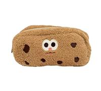 ccuzs Cute Cookie Pencil Pouch for Kids, Soft Storage Bag for Teens, Large Capacity School Pen Case, Portable Stationery Organizer, Fun and Sturdy, Ideal for Students, Perfect for