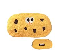 ccuzs Cute Cookie Pencil Pouch for Kids, Soft Storage Bag for Teens, Large Capacity School Pen Case, Portable Stationery Organizer, Fun and Sturdy, Ideal for Students, Perfect for