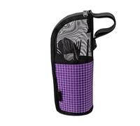 ccuzs Cutlery Pouch for Camping, Flatware Travel Case, Reusable Utensil Holder, Compact Design, Easy to Clean, Perfect for Hiking, BBQ, Picnic, Outdoor Adventures, Black, Gray, Purple, 1 Set