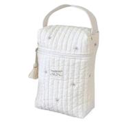 ccuzs Diaper Organizing Poches, Cartoon Quilted Pacifier Bag, 14,17 x 11,02 x 3,15 inches Sturdy Soft Baby Essentials Storage Pouch for Feeding Bottles, Wipes and Small Accessories, Star.,