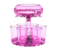 ccuzs Distributeur de verres à liqueur en acrylique, porte-bec verseur, outil de cocktail, distribue uniformément les liquides, bouchon étanche, design transparent et robuste