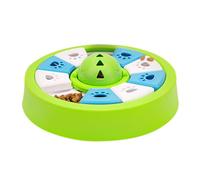 ccuzs Dog Puzzle Toy, Interactive Treat Feeder, Slow Feeding Distributeur with Squeaky Feature For Small, Medium, Large Dogs, Intelligence Training, 22,2 x 7 cm 360 g Green
