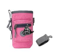 ccuzs Dog Treat Pouch, Large Capacity Snack Holder, Built in Poop Bag Dispenser, Handsfree Adjustable Strap, Sturdy Water Resistant Design for Outdoor Training, Walking, Travel