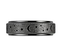 ccuzs Fidget Rings - Women Sensory Jewelry Star Moon | Spinner Rings Calming Toy Adjustable Comfortable Focus Aid Stylish Design for Travel, Classroom and Meditation Use