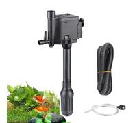 ccuzs Fish Tank Filter Pump, Adjustable Aquarium Water Pump Ensuring Compatibility with Fish Tank Capacities with Silent, Portable Multifunctional Filtration, 1 Set