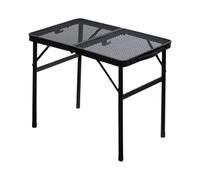ccuzs Folding Camping table, table robuste, table portable, réglable en hauteur extérieure BBQ Tool Stand, pliage compact pour pêche Beach Partys Travel Picnic Use Convenience 23,62 x 15,75 x 22,05 in