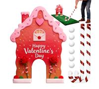 ccuzs Gingerbread Golf Game - Funny Portable Indoor Outdoor Mini Toy for Home Room Party | Christmas Mini Game Set for Holiday Gatherings Carnival Fun Entertainment for Kids Teens Adults