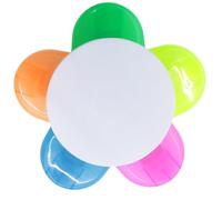 ccuzs Highlighters Set - Multicolor Petal Shape Funny | Student Markers Fluorescent Ink Portable Smooth Writing Eye Catching Creative Study Supplies for School, Office, Notes, Journaling