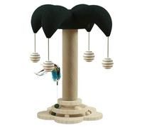 ccuzs Interactive Cat Climbing Posts, Multipurpose Scratching Posts for Cats, Relaxing Kitten Teething Toys, Scratching Post with Teething Features 11.42x11.42x19.69 for Playing, Teething (1 Set)