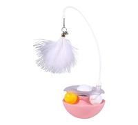 ccuzs Interactive Pet Toy for Cats, Feather Teaser Balls and Bells, Catnip Roller Tracks for Indoor Kittens, Engaging Exercise Toy for Fun and Mental Stimulation for Cats and Kittens