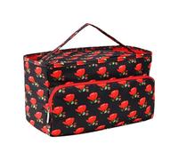 ccuzs Knitting Bag, Crochet Yarn Storage Tote, Portable Project Organizer (14.17x5.91x7.48 inches), Yarn Holder Pouch for Knitting Needles, Hooks, and Craft Accessories