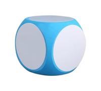 ccuzs Large Foam Dry Erase Dice, Blank Cube for Kids, Reusable Whiteboard Dice for Classroom & Games, Draw Letters, Numbers, 10x10x10 Cm, Made of Soft Foam Material