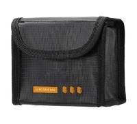 ccuzs Lithium Battery Fireproof Bag, Flame Retardant Safety Pouch, ExplosionProof Storage Case, High-Temperature Resistant, Drone Accessories, Travel Storage, 11x8.9x6.3cm Black