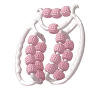 ccuzs Massage des jambes avec pince, massage des jambes avec 15 roues réglable 360 degrés, relaxant musculaire antidérapant et rouleau de mollet pour jambe, cou, main, bras,