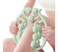 ccuzs Masseur de jambe avec pince - Massage des jambes réglable à 360 degrés avec 15 roues | Détendeur musculaire de rouleau de mollet antidérapant pour masseur de relaxation