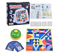 ccuzs Matching Game Cards, Skill Building Clothes Matching Game, 11.81x11.81 inches Fun Educational Card Toy, Interactive Kids Activity with Bell, Perfect for Preschoolers and Family