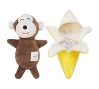 ccuzs "Pet Toys, Dog Chew Toys, Sturdy Plush Material Fruit Shaped Design Dog Snuffle, Unique Soft Treat Dispensing Game for Small and Medium-Sized Dogs,12.6in