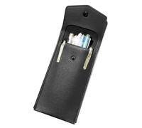 ccuzs PU Pencil Case, Large Capacity Pen Pouch, 7,87 x 3,94 inches Compact Portable Sturdy Multifunctional Portable Pencil Box for Pens, Pencils, Markers and School Supplies, Noir, riferimento