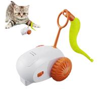 ccuzs Remote Control Cat Toy, Rechargeable Moving Cat Toys, Cat Toy with 2 Speed Adjustment, Indoor Cats Play Toy with Speed Settings 2,76 x 2,56 x 3,54 for Bored Indoor Cats (bleu, orange, gris)
