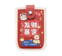 ccuzs RFID Blocking for Credit Card Holder for Women, Pull Out Multi Slot Card Holder, Boho Style Compact Card Holder, Small Travel Wallet Organizer for Credit Cards and IDs, B, riferimento Alla