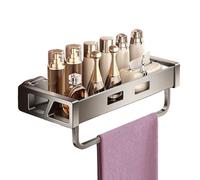 ccuzs Shower Organizer Shelf, Bathroom Storage Rack, Suction Cup Shelf with Modern Compact Aesthetic Design for Shampoing, Shower Ge, Facial Cleanser or Soap, 1 pièce