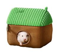 ccuzs Small Animal Pet Bed, Double Sided Velvet Bed Hamster Tube Cage, Cozy Warm Plush Pet Houses, Indoor Soft Guinea Pigs Tunnel House for Hamster, Mice, Parrot, Small Pets