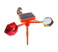 ccuzs Solar Wind Voice Bird Guards, Bird Scarer Solar Energy Windmill, Wind Energy Bird Guards Windmills to Scare Birds for Balcony Garden Boats Terrace Patio Outdoor Use