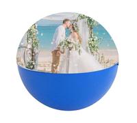 ccuzs Sphère Vidéo Enceinte Numérique Décor 7 Cm | Lampes Mémoire Vidéo Pour le Bureau, l'Anniversaire, la Maison, la Table, la , Noël, la Bleu