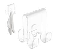 ccuzs Towel Hooks, Shower Hooks, Washcloth Towel Organizer, Glass Door Clothes Hanging, Door Hangers Hook, Shower Bathroom Multipurpose, Bathroom Space Saver, 8 x 4,1 x 4,9 cm